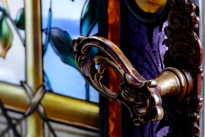 Art Nouveau Treasures of Budapest – Exclusive Private Tour - Gutenberg Square and Miksa Róth glass details