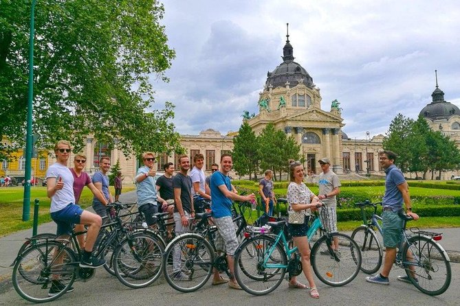 Budapest Bike Tour with Hungarian Goulash - Széchenyi Baths area: what you get from the thermal stop