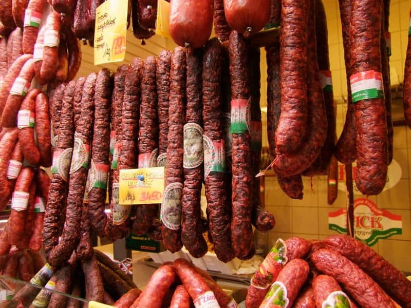 Budapest Culinary & Wine Walk—Budapest’s Signature Food Tour - Entering Central Market Hall Near the Up Escalators