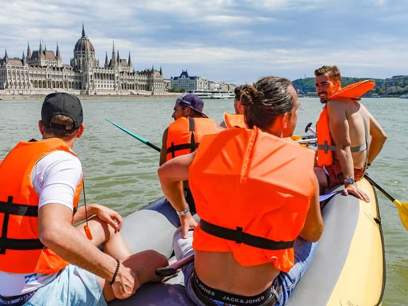 Budapest Rafting - Sunset Cruise - The Raft Setup: Dry Bags, Life Vests, and Staying Upright