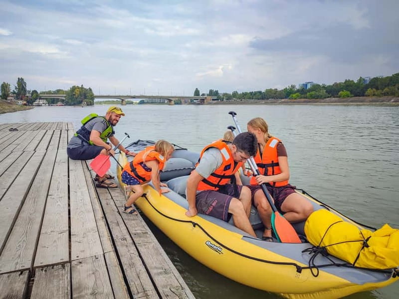 Budapest Rafting - Sunset Cruise - The Finish at Dürer Kert: Calm Waters and an Intimate River-Bar