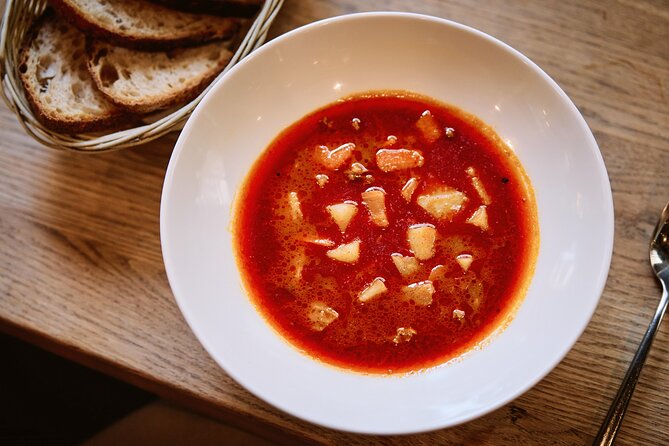 Central Budapest Food Walking Tour with Drinks Included - What You Actually Taste: Soup, Paprikash, Pálinka, and Tokaji Desserts