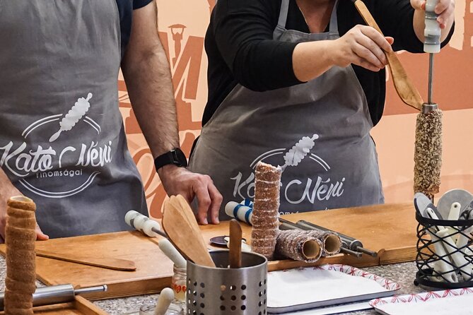 Chimney Cake Workshop Budapest Downtown - Kürtőskalács Class - Kürtőskalács in a real downtown bake-shop setting