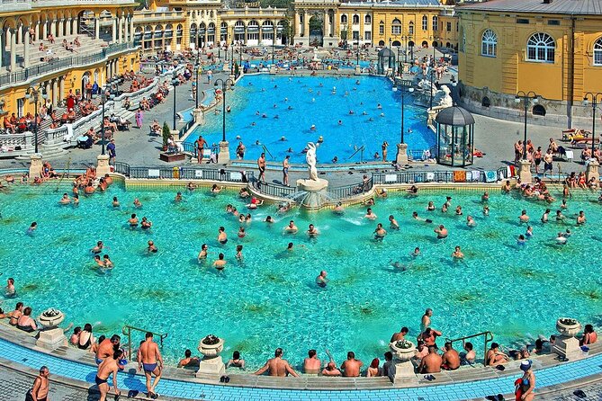 Entrance to Szechenyi Spa in Budapest - Saunas, steam rooms, and wellness time that actually balances your day