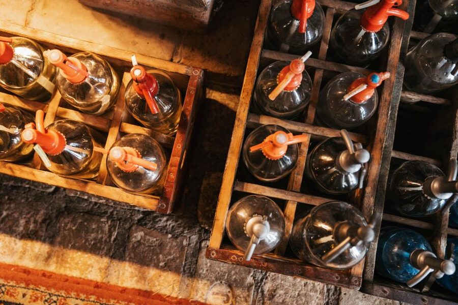 Guided wine tasting at Rókusfalvy Estate - Cellar tour with barrels and the champagne cellar