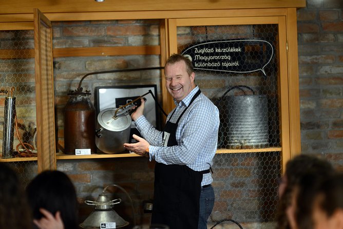 Hungarian pálinka distillery visit and tasting - The tasting: 3 pálinkas, pretzels, and water