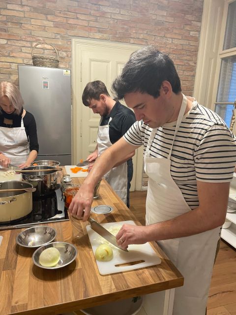 Hungarian Premium Cooking Class with 4-course meal - The first tastes: palinka, Hungarian wine, and bites while you cook