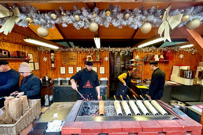 Private Budapest Christmas Market Tour with Chimney Cake & Mulled Wine - Vorosmarty Square: Where the Season Turns On