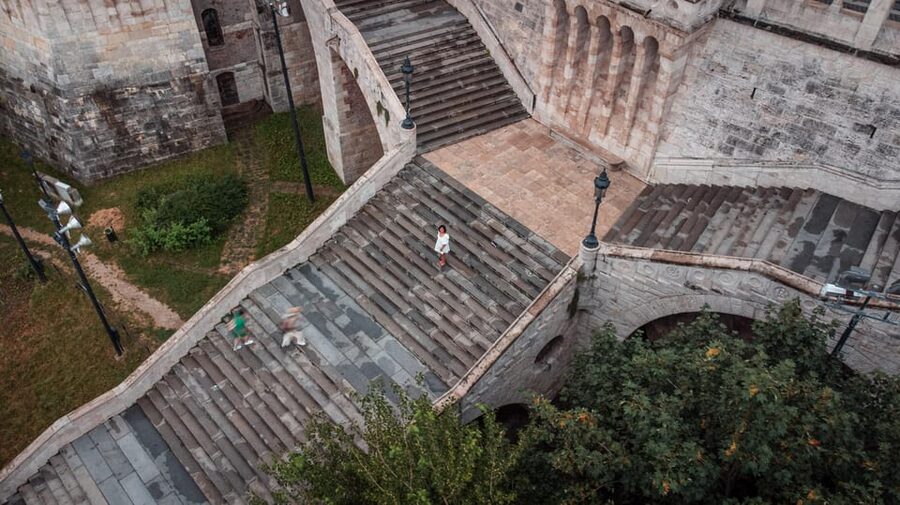 Private photography photo session at Fisherman Bastion - Drone photography: the shots that feel like Budapest is telling your story