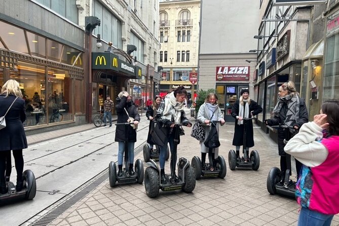 Segway guided Tour in Downtown Budapest - Park, Hungarian National Bank, and German and Soviet statues